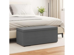 Vidaxl Banqueta Cinza Escuro 101 X 41 X 40 Cm