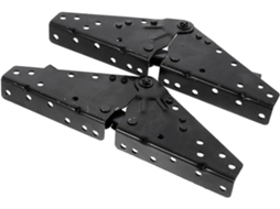 Dobradiça Autotravante Para Sofá-cama, Conjunto Com 2 Unidades, Ferro Preto | Altura Ajustável