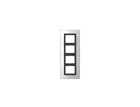 Moldura 4 Elementos Ls Plus Vidro Branco Ls Plus Jung Lsp 984 Gl Ww