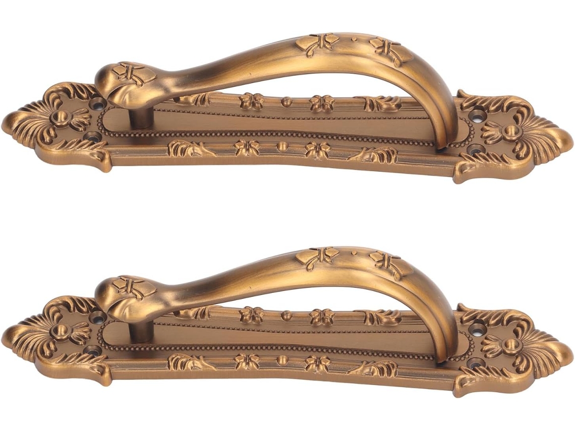 Puxadores Gonetre Para Portas De Celeiro, Puxadores Rústicos E Elegantes Em Liga De Alumínio, Puxadores Em Bronze Para