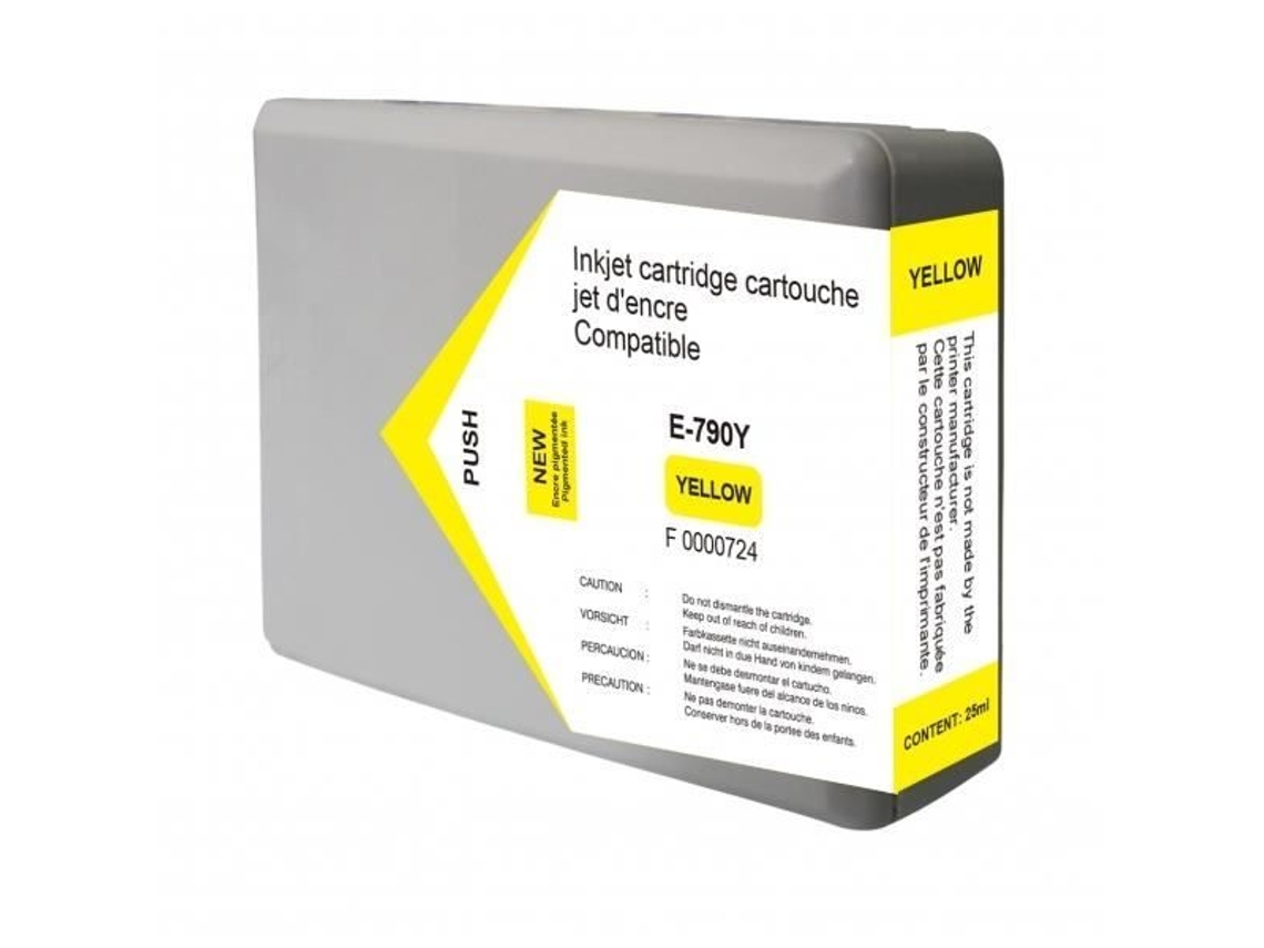 Cartucho de Tinta Amarelo Compatível Epson T79044010 Genérico Capacidade 25Ml Rendimento 2.000 Páginas GÉNÉRIQUE