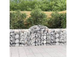 Vidaxl Cestos Gabião Arqueados 9 Pcs 200x50x80/100cm Ferro Galvanizado