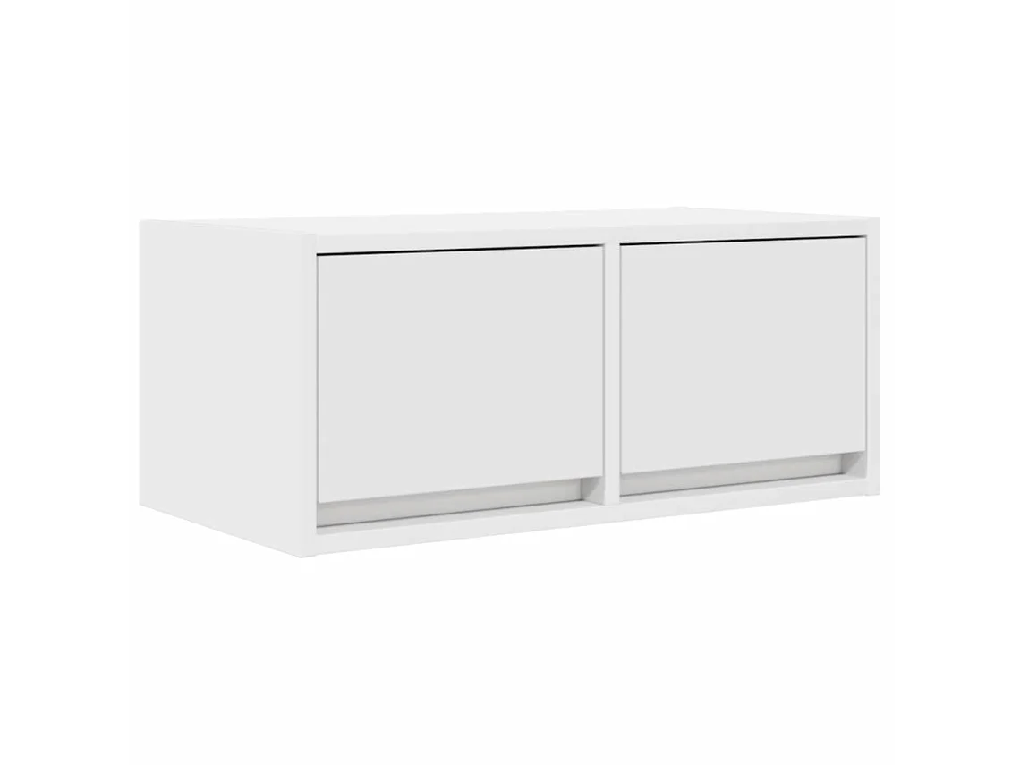 Tv Cabinet, Tv Cabinets Vidaxl Branco Madeira Processada (60 X 31 X 25.5 Cm)