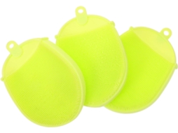 Bestyash Escovas De Banho Esfoliantes Macias Silicone, Conjunto Com 3, Para Massagem E Limpeza Corporal, Relaxamento