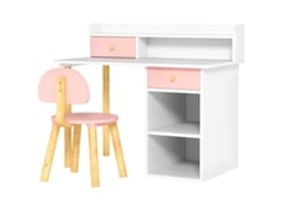 Mesa Com Prateleiras Em Branco Para Casa E Escritório Design Moderno E Prático Durável E Resistente Fácil De Instalar Ideal Para Organização