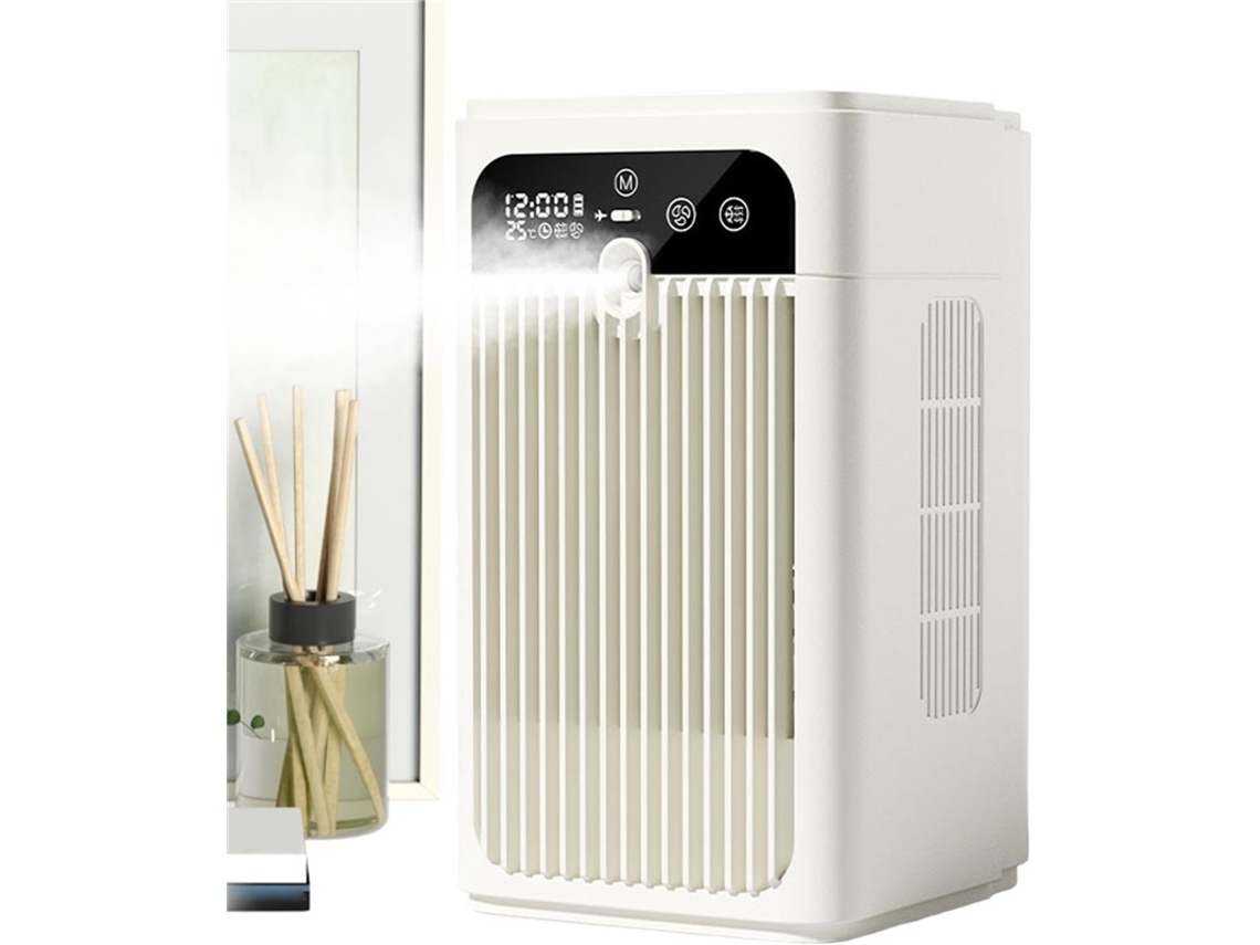 Ventilador Mesa Névoa Silencioso 2 Vel Branco P/ Casa/escritório