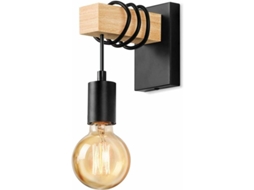 Luz de Parede de Madeira Industrial E27 S/MARCA