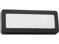 Forlight Grove - Aplique 86x10x210mm, Policarbonato, Cor Preto, Led, Máx 3.4w, Ip65