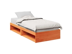 Vidaxl Sofá-cama Sem Colchão 90x200 Cm Pinho Maciço Castanho-mel
