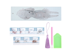 Marcador Página Diamante Couro Artificial Elefante Bezerro