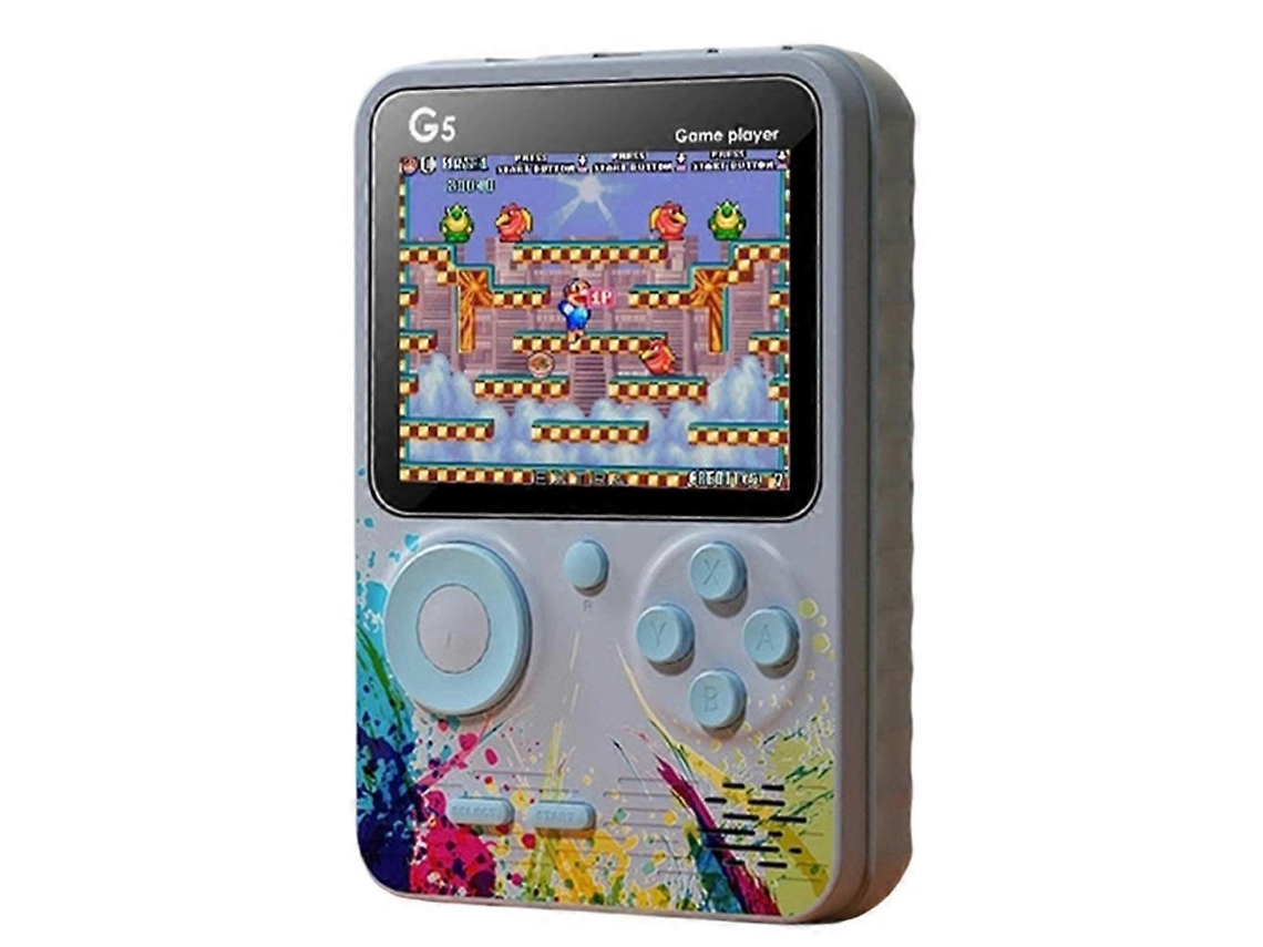 G5 Mini Reprodutor Portátil 500 em 1, Tela Lcd Colorida de 3,0 Polegadas, Jogos Retrô de 8 Bits AQUAFORGE