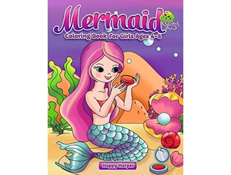 Livro Mermaid Coloring Book De Harper Hall (inglês)