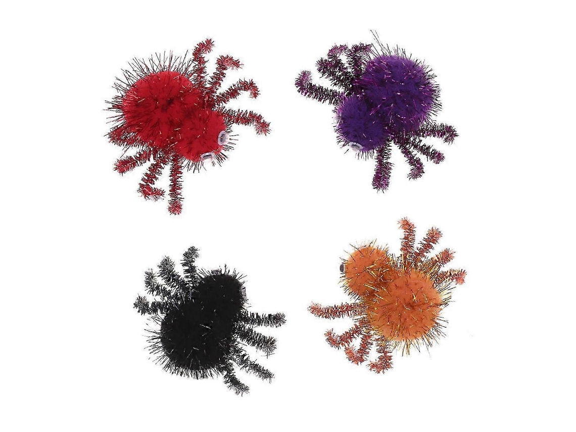 Aranhas De Pelúcia Para Decoração De Halloween
