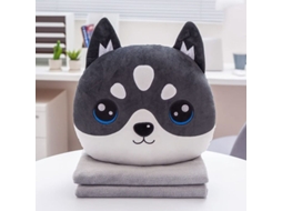 Nova Line conjunto de Travesseiro e Mantinha Suave para Viagem com Animal Fofo Compacto para Avião e Carro