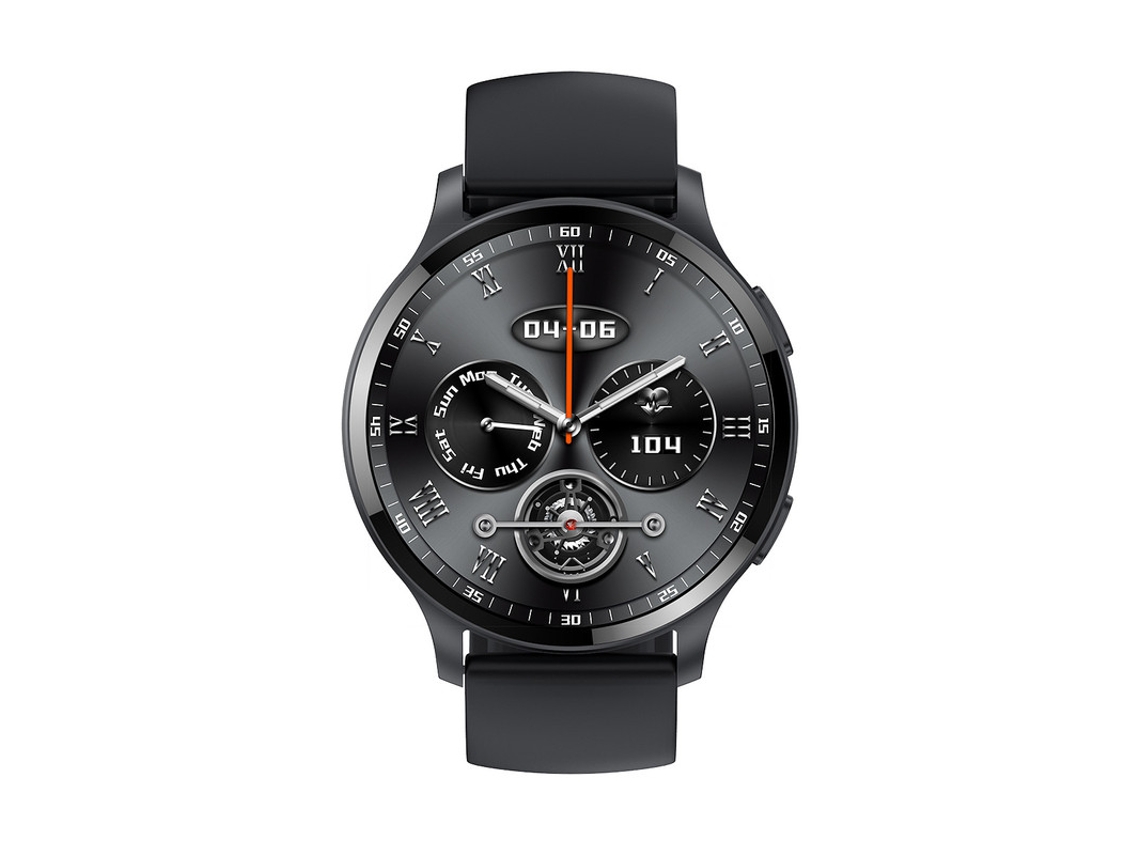 Relógio Inteligente Lw77 Preto 1.43 Tela Redonda Bluetooth Chamada Mensagem Telefone Frequência Cardíaca Real GODTVAGT
