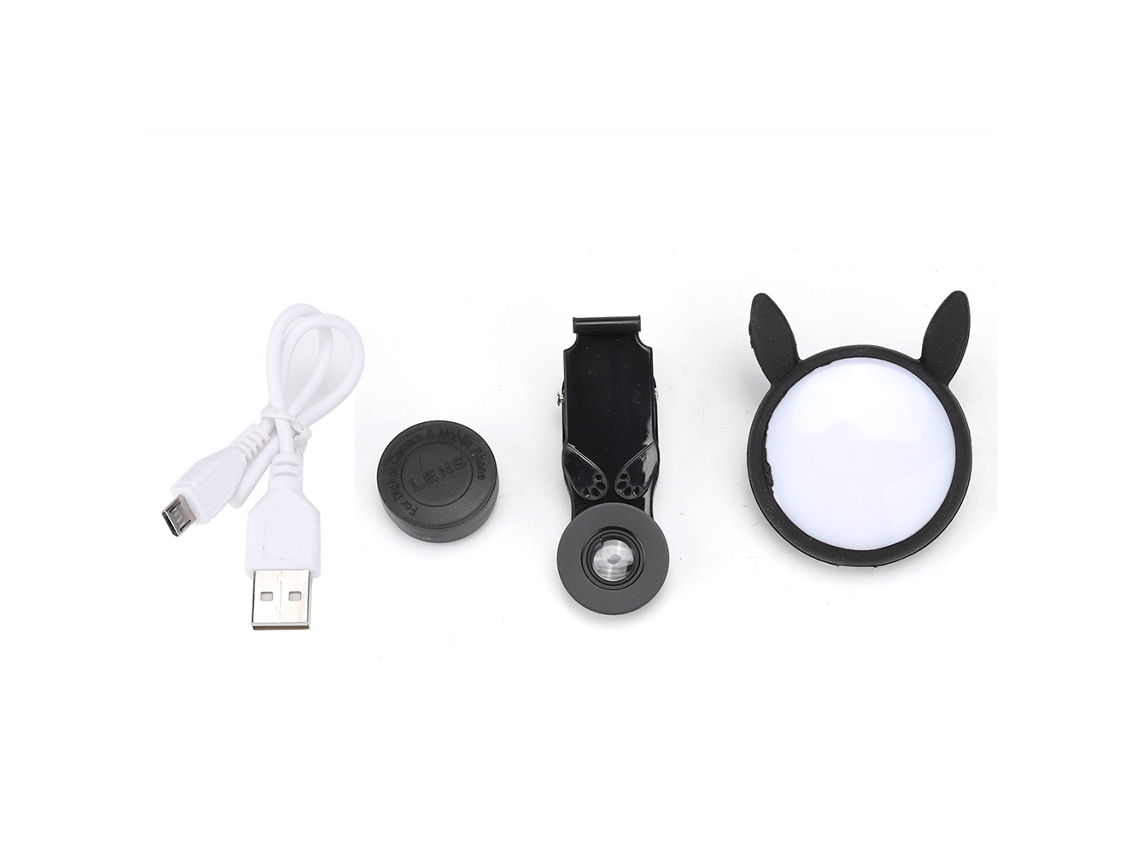 Luz de Selfie com carregamento USB e lente EOOCOO