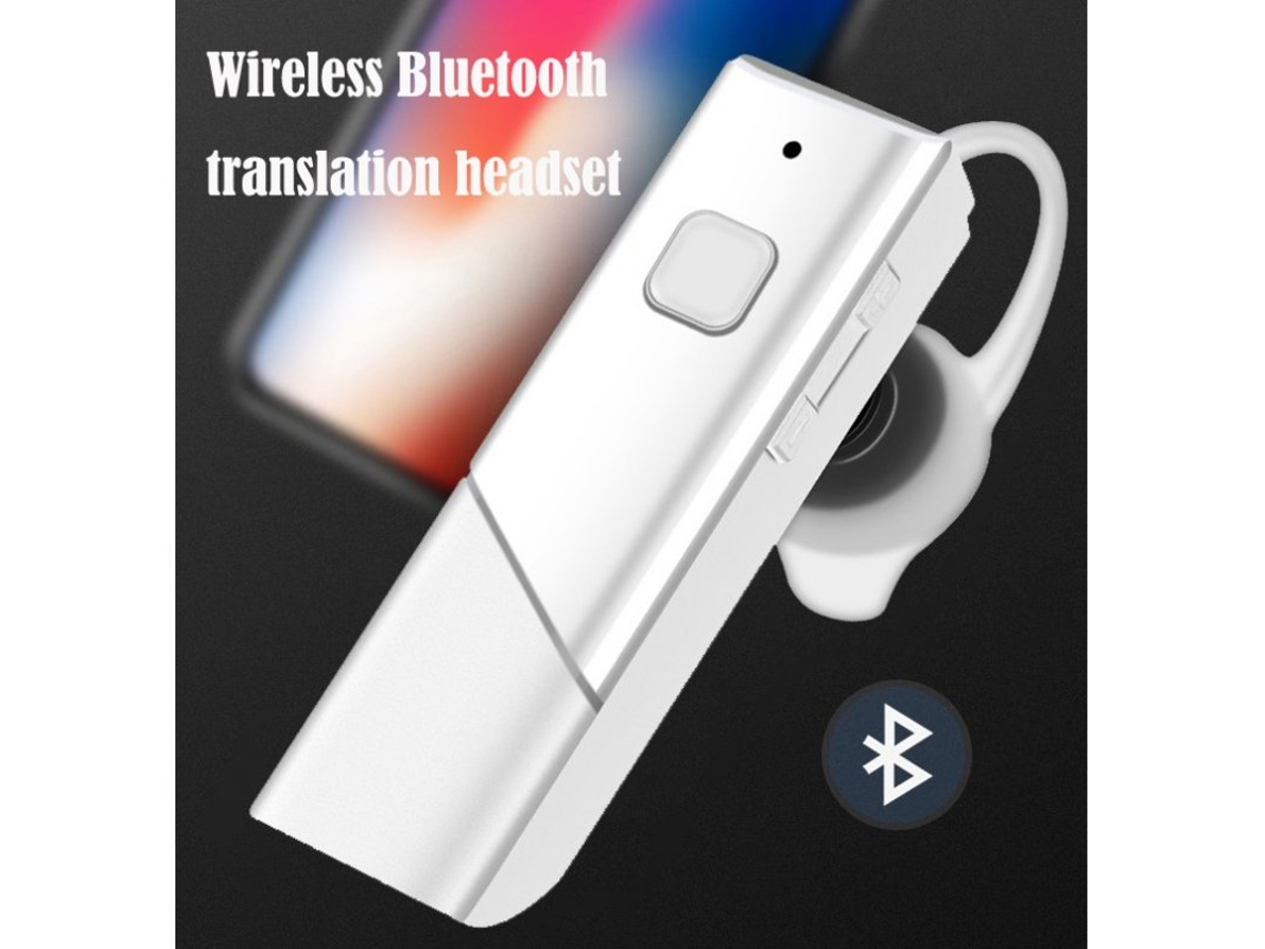 Tradutor De Voz Inteligente Sem Fio Bluetooth5.0 Fones De Ouvido Em Tempo Real Multi Idiomas Fone De Ouvido Branco Ht20