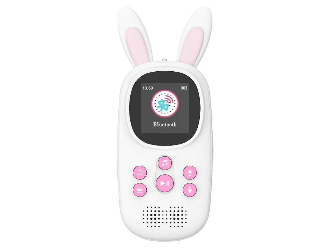 Leitor De Mp3 De 32 Gb Para Crianças, Com Design De Coelho Fofo, Compatível Com Bluetooth E Mp3 E Mp4.