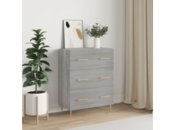 Aparador 69,5x34x90 cm Derivados de Madera Sonoma Gris