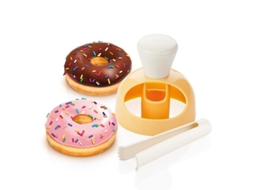 Molde de Tarta Donut com Pinça Cortadora para Diy, Ferramenta de Confeteria para Biscoitos e Sobremesas, Molde de Cozinha