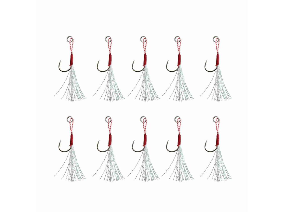 Isca de Pesca Slow Jigging 10pcs Aço Carbono