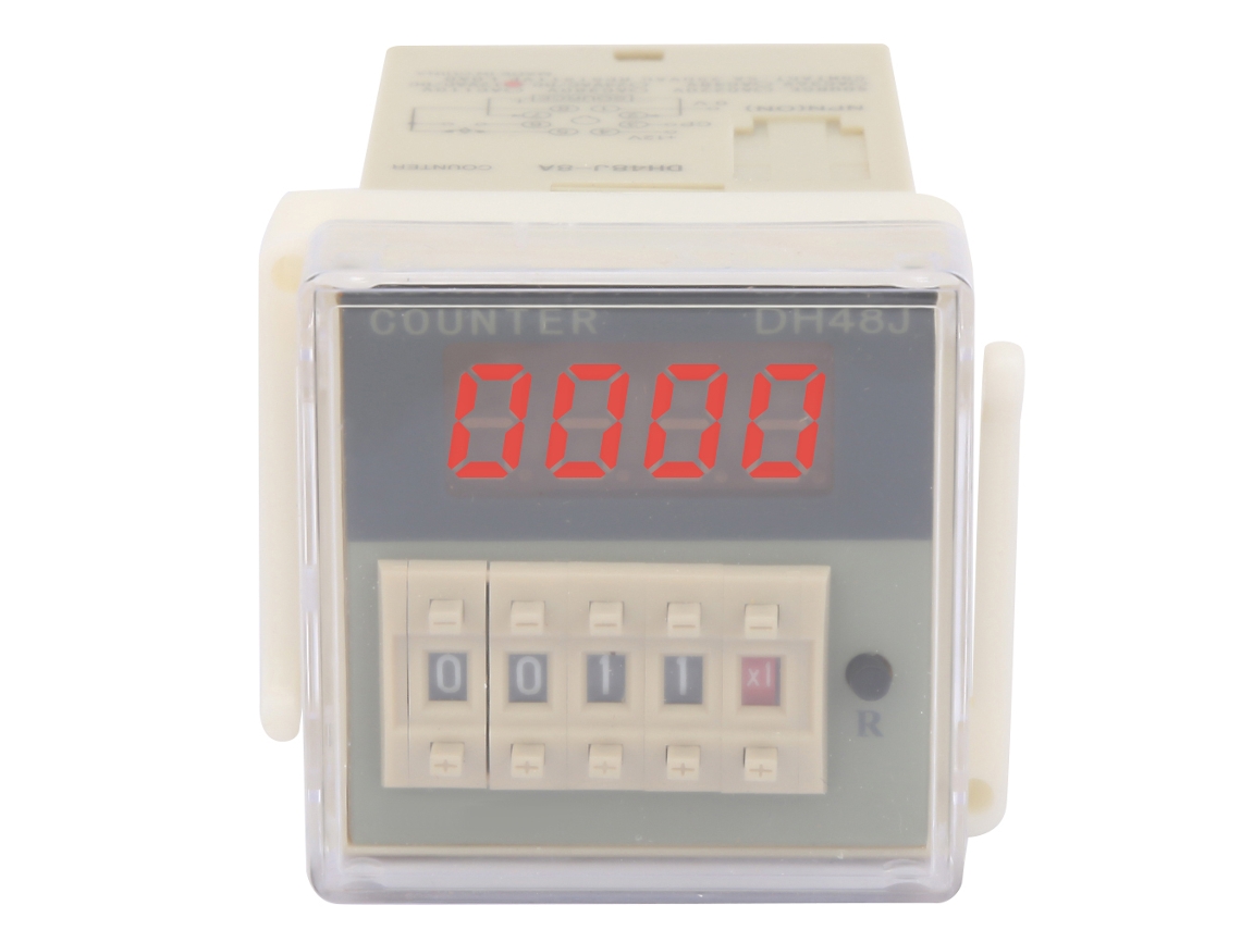 Relé Contador Digital Lcd Dh48j-8a 8 Pinos 0-999900 (12vac/dc) Eletrônico