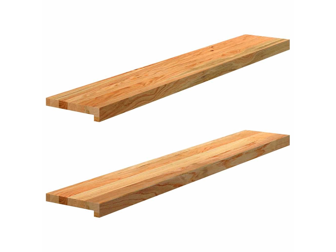 Vidaxl Soleiras Da Janela 2 Pcs 120x20x2 Cm Carvalho Castanho-claro