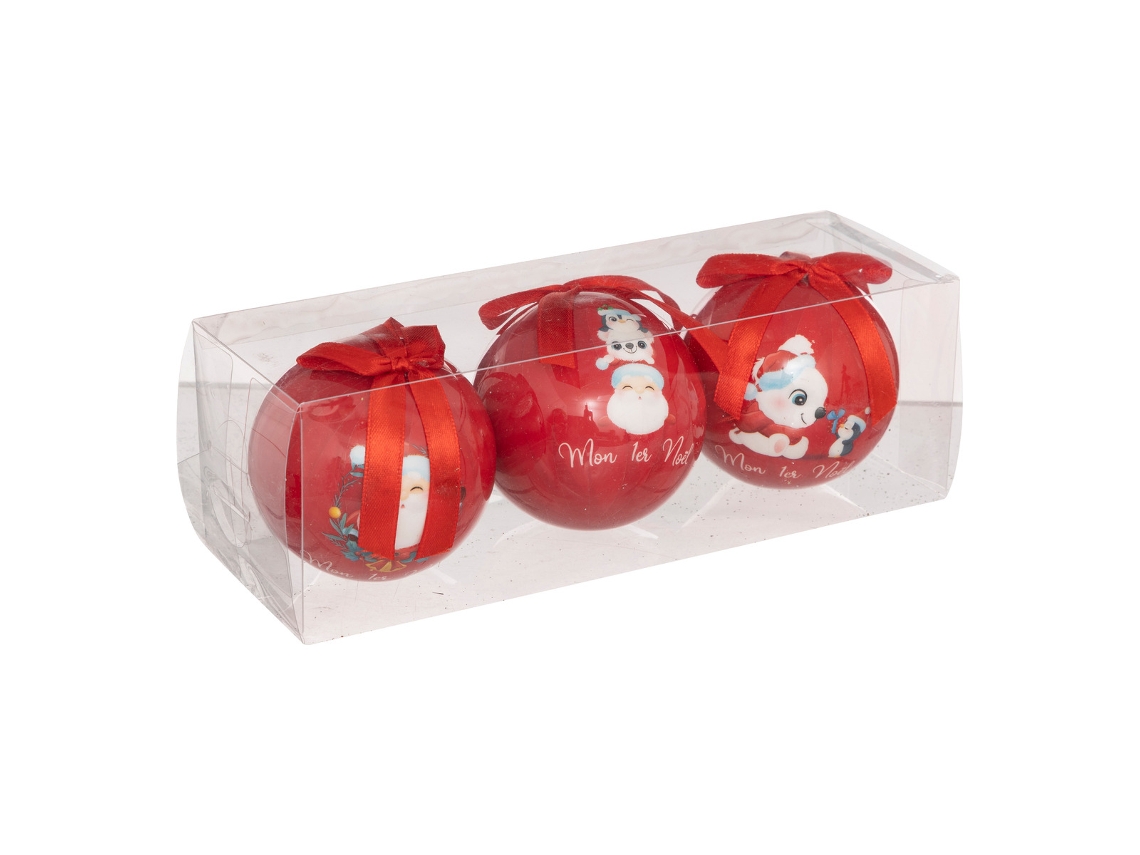 3 Enfeites de Natal Papel Impresso 75Mm Pequeno FEERIC LIGHTS & CHRISTMAS