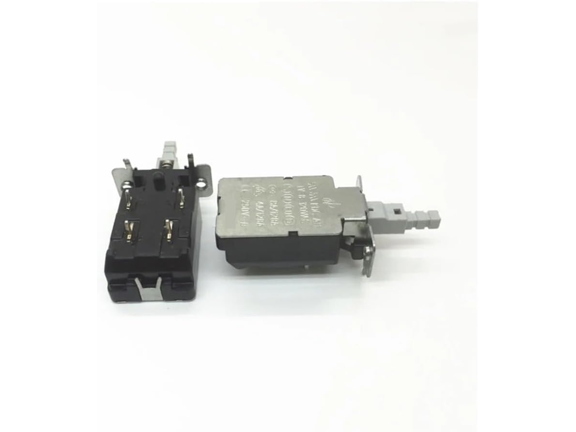 Interruptor De Botão Pressão Com Trava Mola Dpst 5 Unidades, Ca 250v, 8a 128a, Kdc A11-2