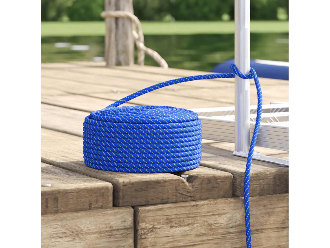 Vidaxl Corda Náutica Em Polipropileno 10 Mm 50 M Azul