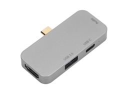 Estação De Docking Type-c Para Hdmi Com Alimentação Pd De 60w Expansão Multifuncional 4 Em 1