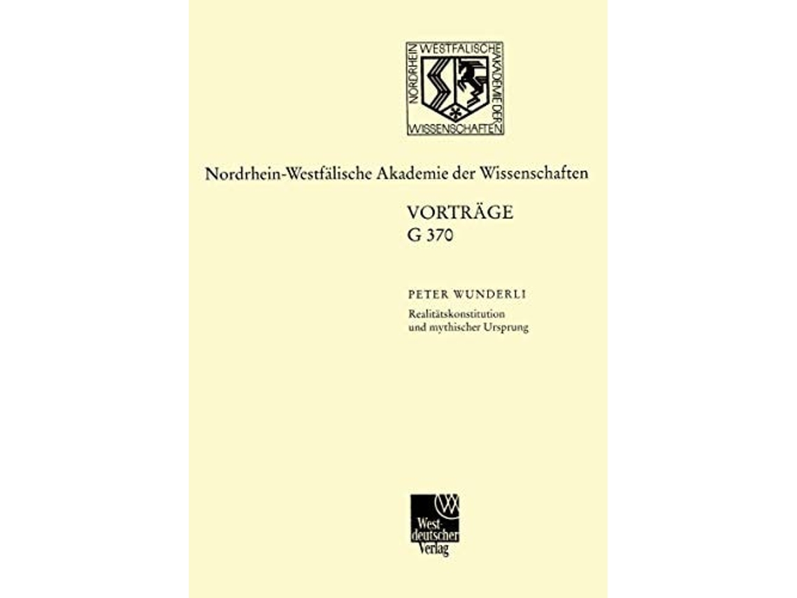 Livro Realitatskonstitution Und Mythischer Ursprung De Peter Wunderli (alemão)