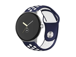 Pulseira De Silicone Bicolor Com Fecho Invertido Para Google Pixel Watch
