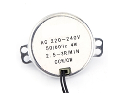 1 Unidade De Motorredutor Síncrono Ca 220, 240v 4w Cw/ccw(2, 5, 3 Rpm)