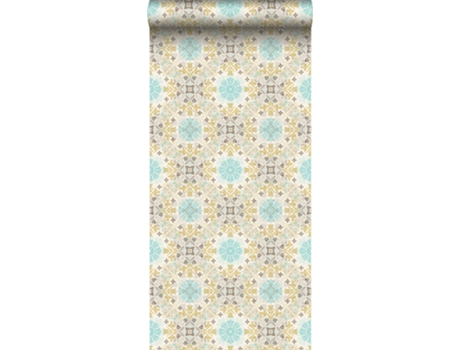 Papel de Parede ESTAHOME (46,5 cm x 8,37 m - Tecido - Multicor)