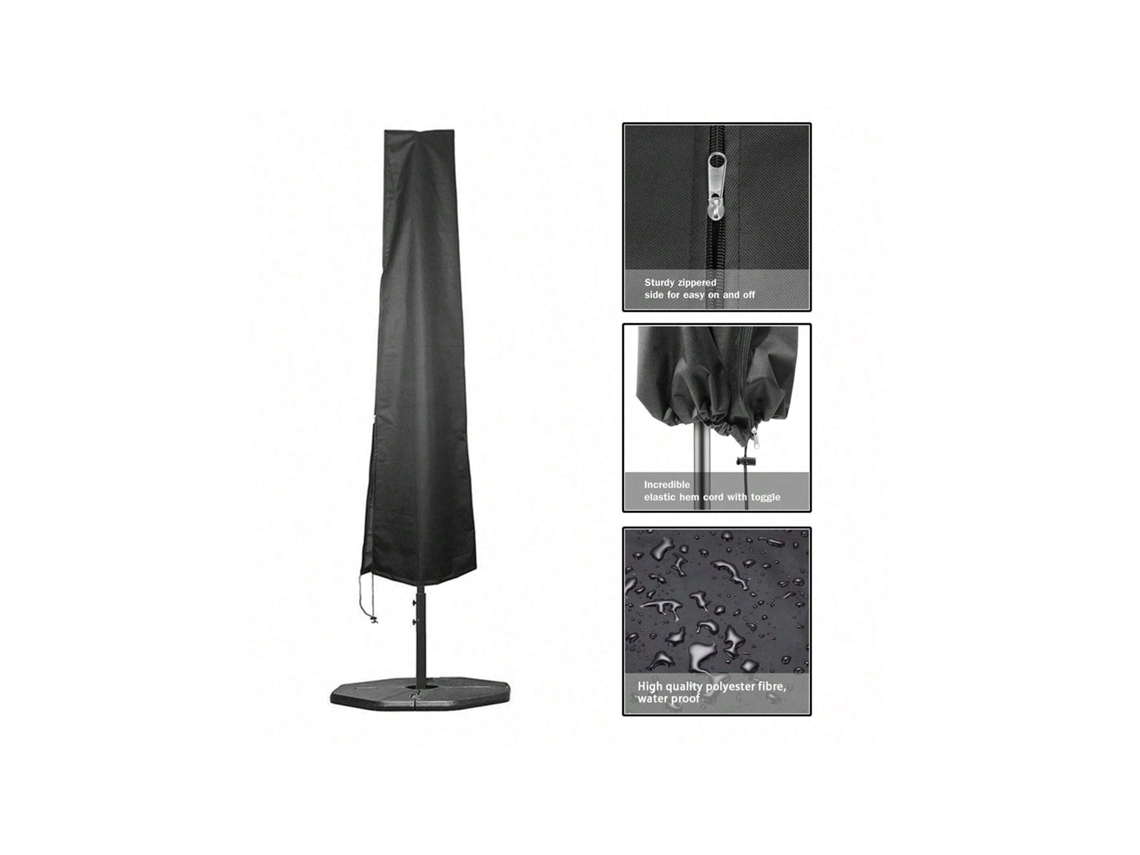Cobertura Para Guarda Sol Externo, Impermeável À Chuva E Ao Vento, Capa Para Guarda Sol Reto, Proteção Para Guarda Sol Igvtrade