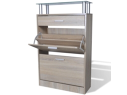Shoe Cabinet, Shoe Cabinets Vidaxl Marrom Madeira (n/a)