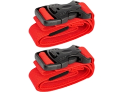 Conjunto De 2 Tiras Nylon Ajustáveis Bagagem, Cílios Postiços, Cinto De Nylon, Ferramenta Camping Ao Ar Livre