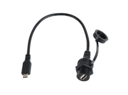 Cable de Extensión Usb Tipo C Resistente Al Agua para Montaje En Salpicaderos de Coches, Barcos Y Motocicletas.