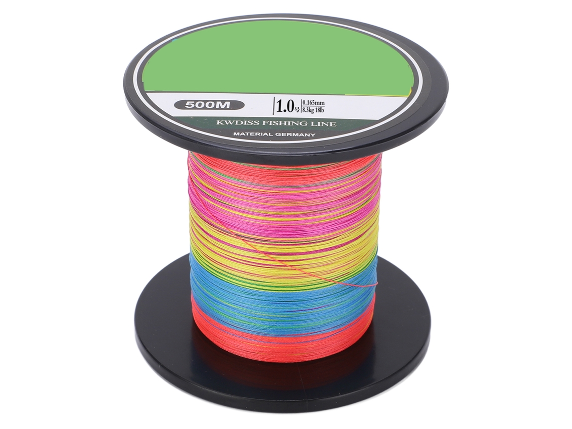 Linha de Pesca Trançada 4 Fios 500m Resistente