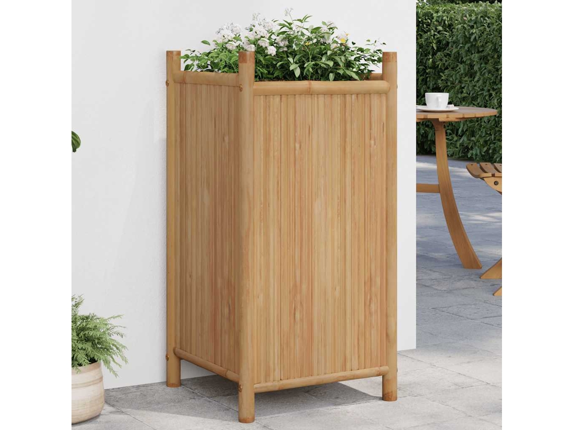 Vidaxl Vaso/floreira De Jardim 40x40x80 Cm Bambu