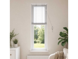 Vidaxl Cortina Veneziana Branco 50 X 130 Cm 35 Mm