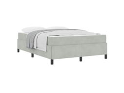 Estrutura da Cama Cinzento claro 160 X 200 Cm Tecido MAISON EXCLUSIVE