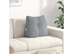 Vidaxl Travesseiro Para Costas Cinzento-claro 45 X 24 X 50 Cm Tecido