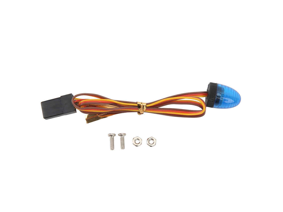 Luz De Alerta Para Carro Rc 5 Modos Led Simulação Alta Compacta 10x15mm Para Carro Rc 1/10 Azul