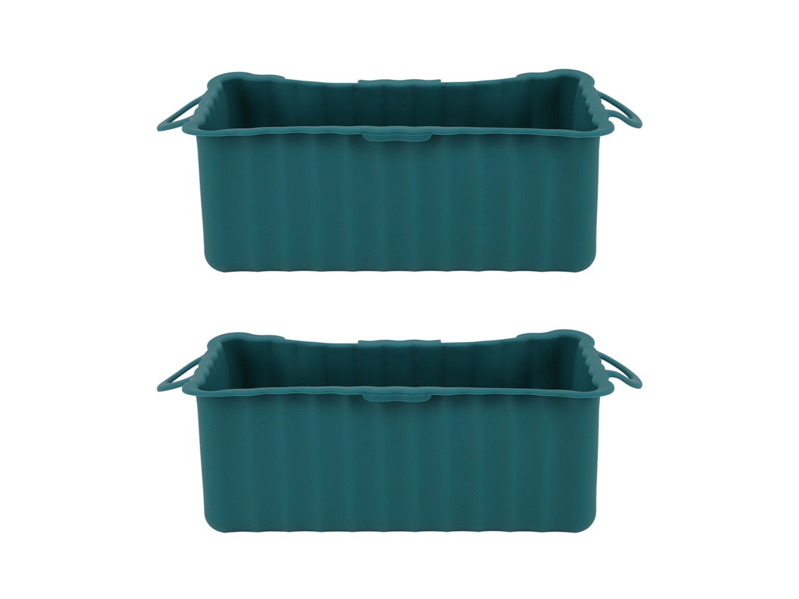 2pcs Panelas De Gotejamento De Graxa De Silicone Para Grade Blackstone Reutilizáveis