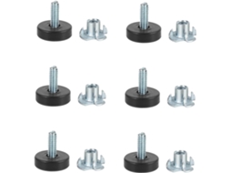 Conjunto De 12 Niveladores Móveis Ajustáveis Para Cadeiras E Mesas, Com Almofadas Antiderrapantes Para Nivelar Os Pés
