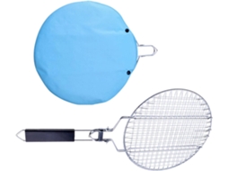 Pinça Para Churrasco Villcase, Leve E Fácil De Usar, Em Aço Inoxidável, Com Rede Para Grelhar E Bolsa De Armazenamento