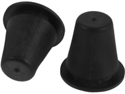Conjunto de 2 varetas pretas de drenagem para capô de motor, alta resistência.