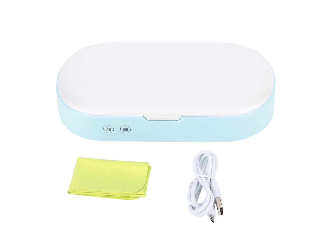 Esterilizador De Telefone Laxiscreed Com Desinfecção Uv, Remoção De Bactérias, Azul, Usb